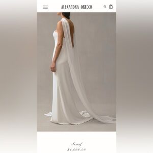 Alexandra Grecco Silk Scarf Bridal